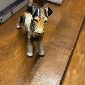 Antique Ceramic Dog Figurine